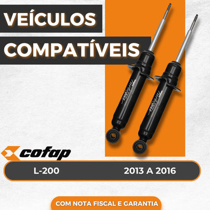 Par Amortecedor Dianteiro L200 Triton 2013 Com Sds Cofap
