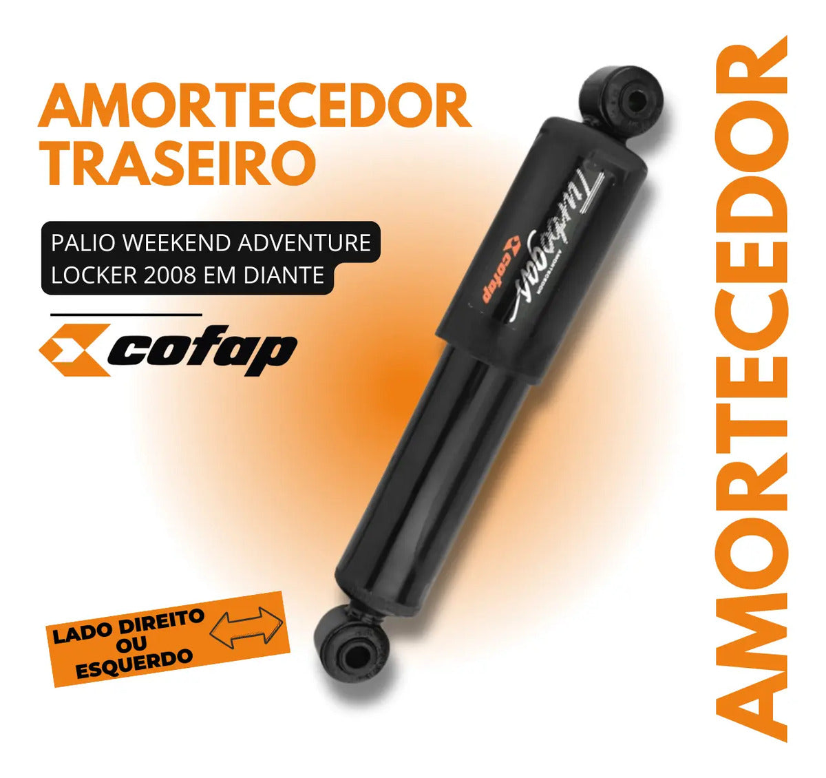 Amortecedor Traseiro Palio Weekend Locker Advent. Cofap