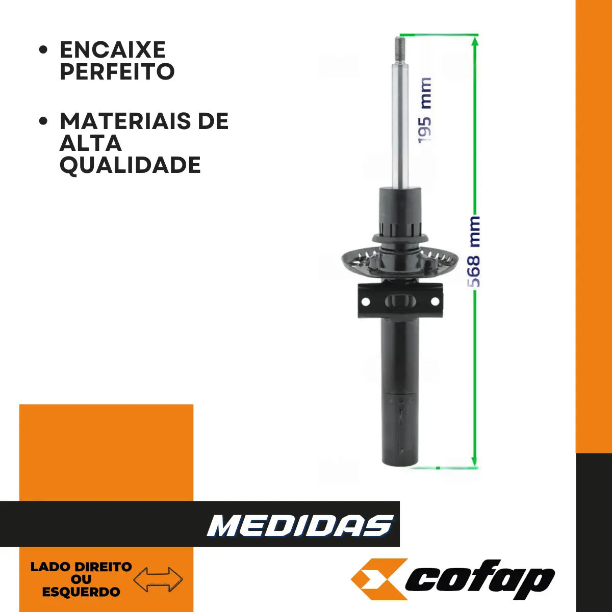 Amortecedor Dianteiro Gol  G5 G6 Ate 2008 Original Cofap