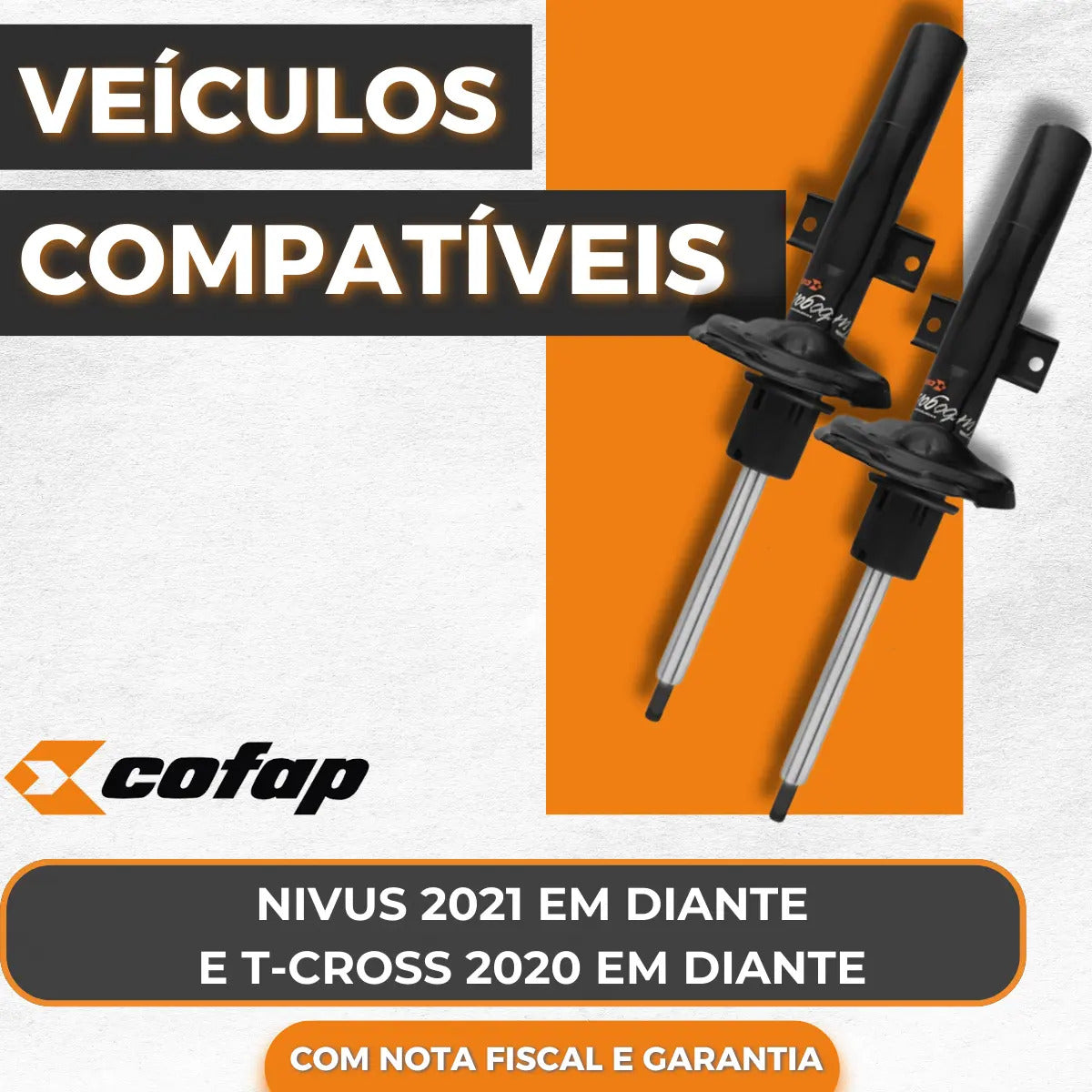 Par Amortecedor Dianteiro T-cross 2020 21 22 Em Diante Cofap
