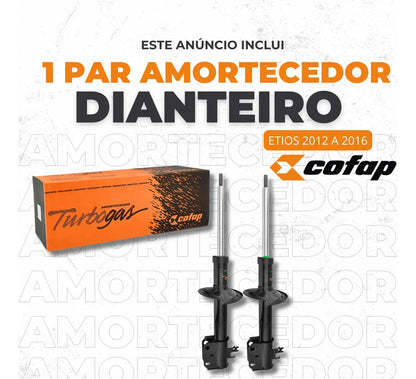 Par Amortecedor Dianteiro Etios Sedan 2014 2015 Origin Cofap