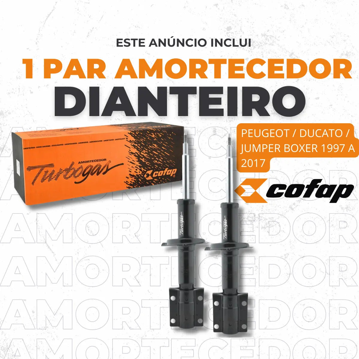 Par Amortecedor Dianteiro Boxer 1997 A 2017 Cofap - Gp52948m