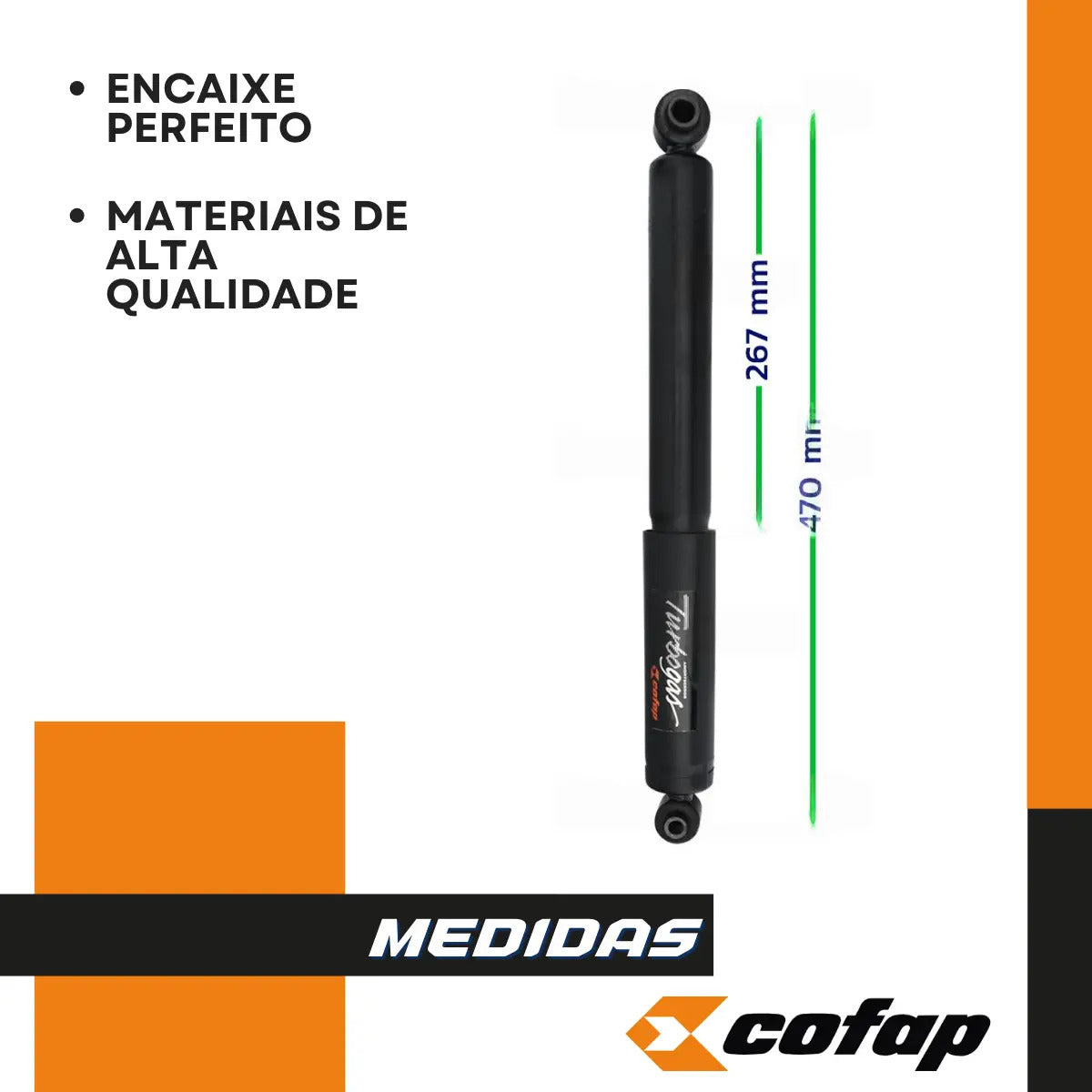 Par Amortecedor Traseiro Citroen C3 2003 A 2012 Origin Cofap