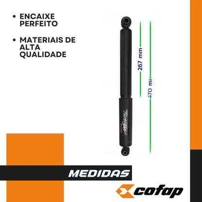 Par Amortecedor Traseiro Citroen C3 2003 A 2012 Origin Cofap