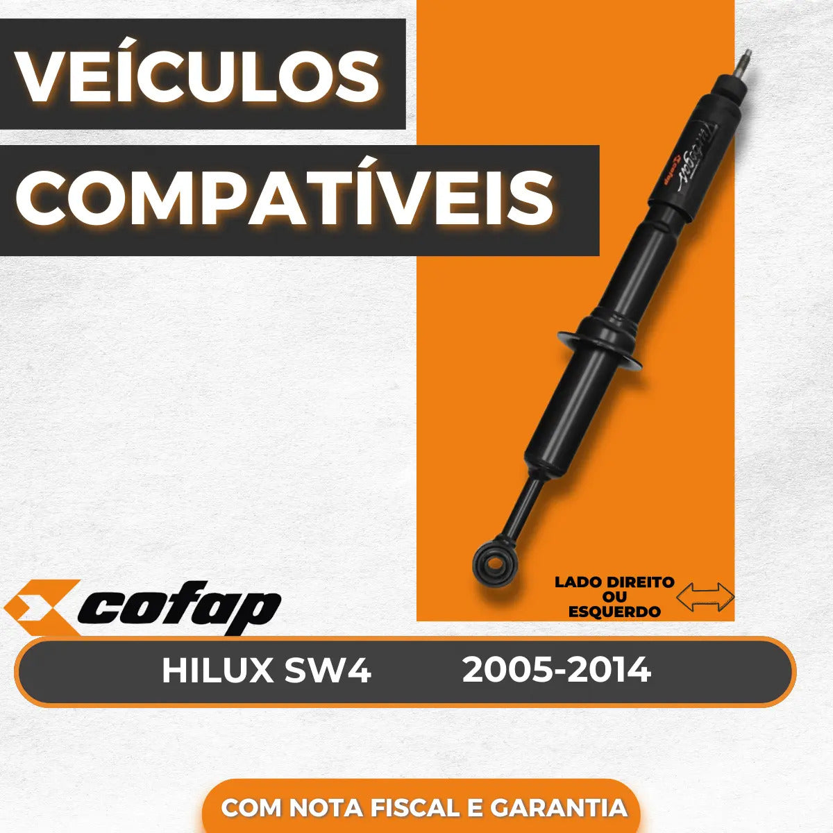 Amortecedor Dianteiro Hilux Sw4 2011 2012 Cofap Turbogas