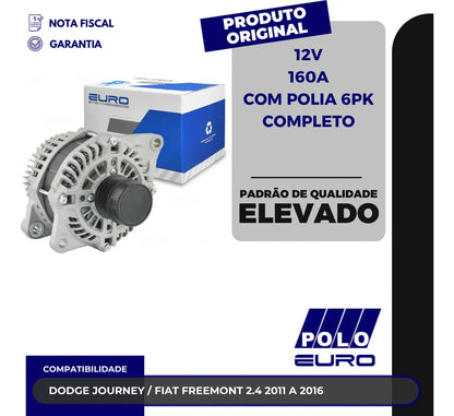 Alternador Journey Freemont 2.4 2011 A 2016 12v 160a 6pk