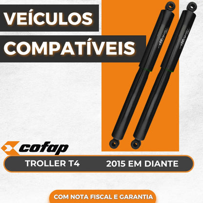 Par Amortecedor Traseiro Troller T4 3.2 20v 2016 2017 Cofap