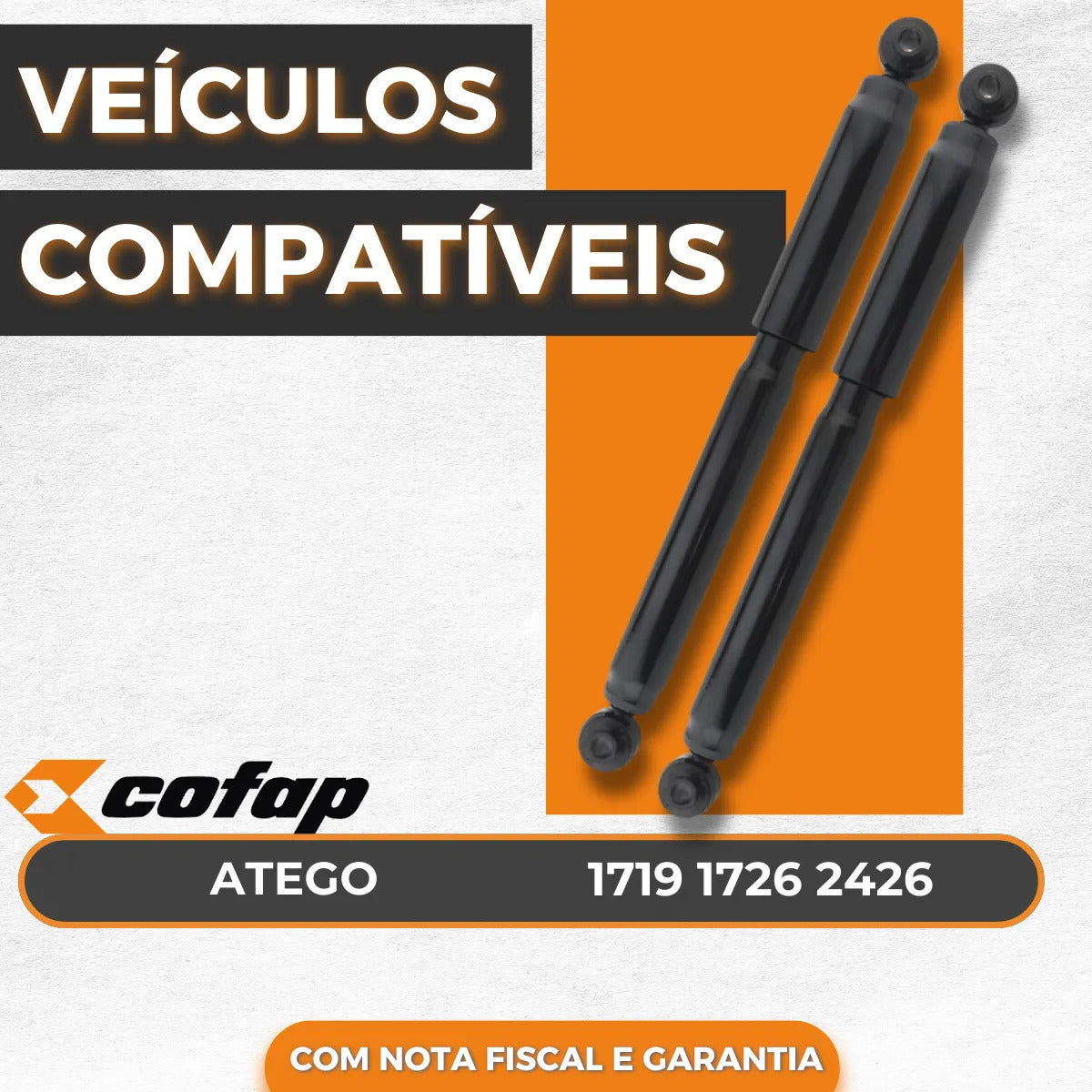 Par Amortecedor Traseiro Mb Atego 1419 1719 Cofap L.13754
