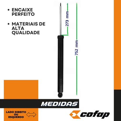 Amortecedor Traseiro Focus 2.0 2014 2015 Cofap Original