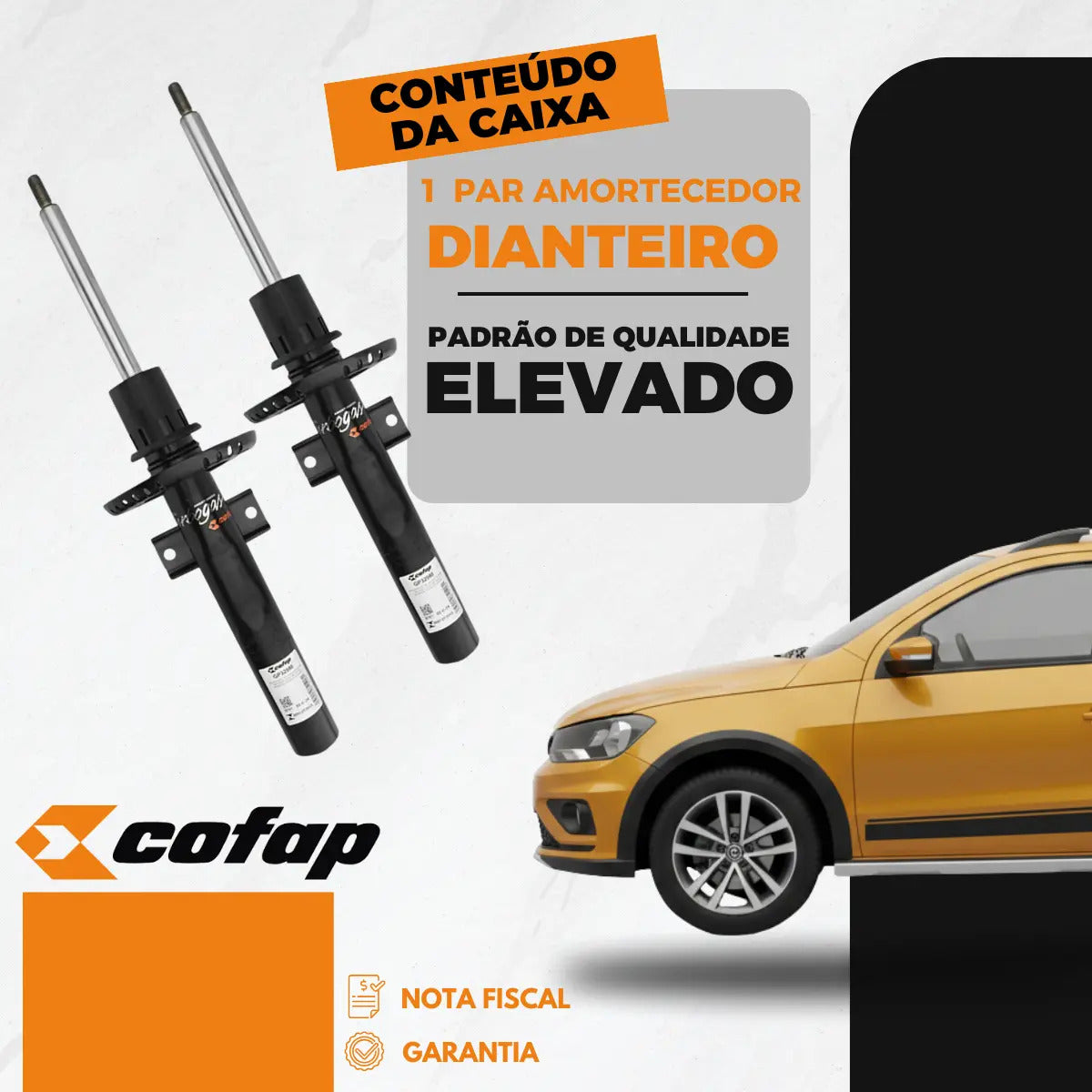 Par Amortecedor Dianteiro Gol G5 Rallye 2011 Cofap Original