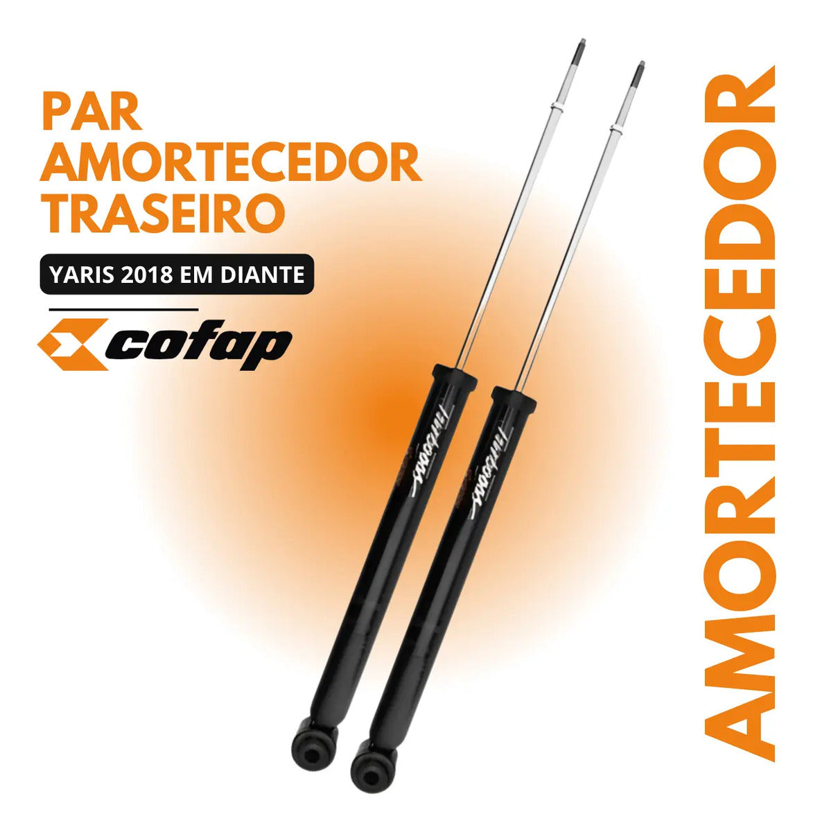 Par Amortecedor Traseiro Yaris 2018 Em Diante - Cofap