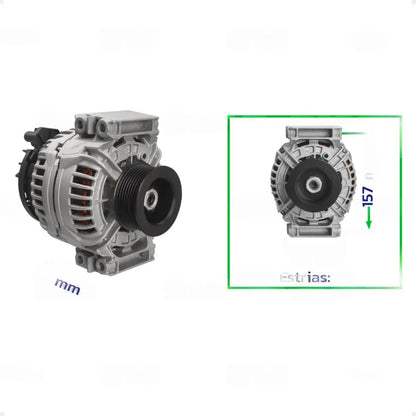 Alternador Scania S4 S5 G P R T 2004 Em Diante 24v80a