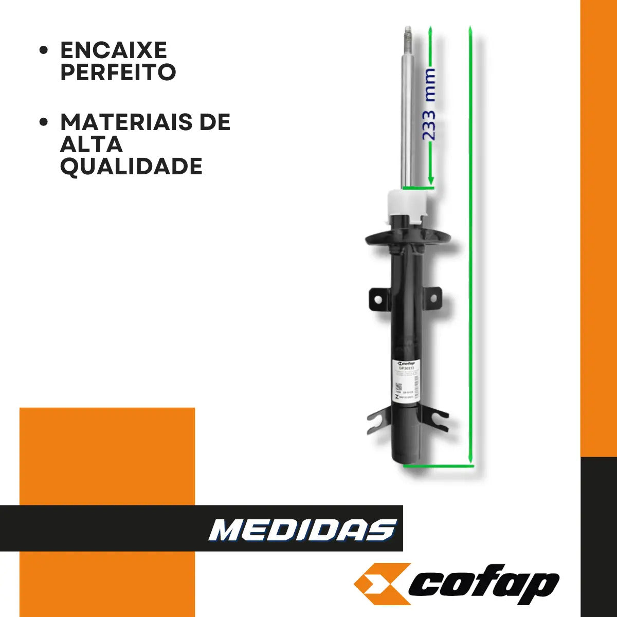 Par Amortecedor Dianteiro Original Cofap Ecosport 2003 2004