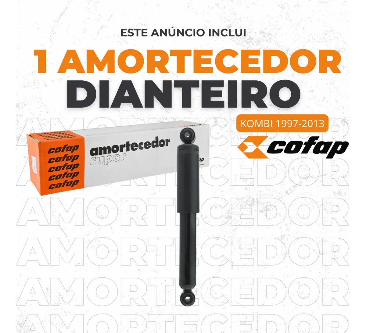 Amortecedor Dianteiro  Vw Kombi 1997 A 2013 Cofap Super
