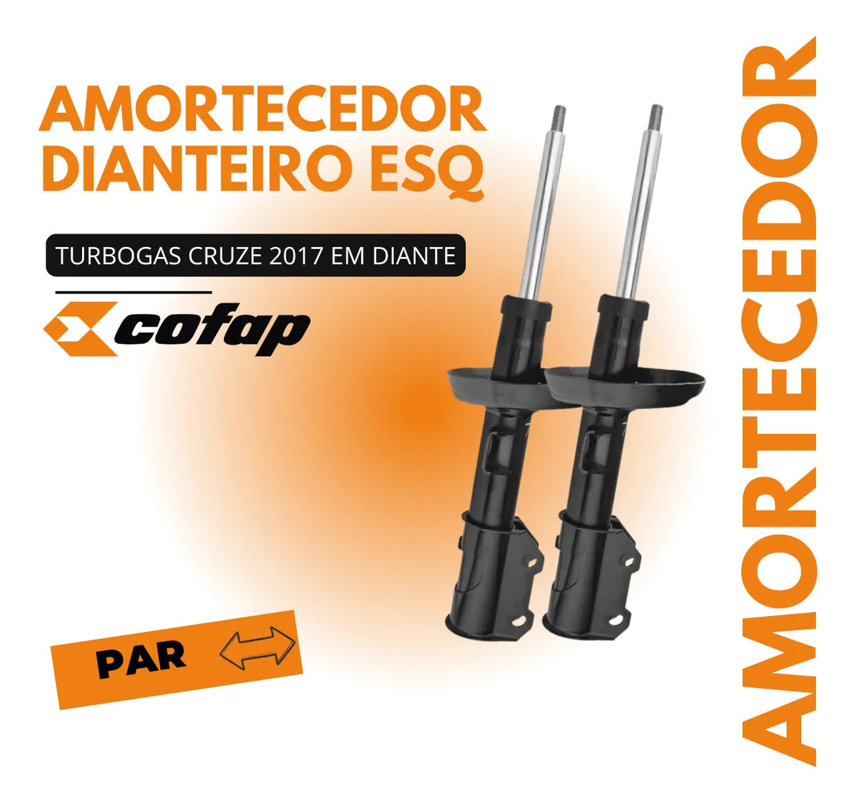 Par Amortecedor Dianteiro Cruze 2017 Em Diante - Cofap