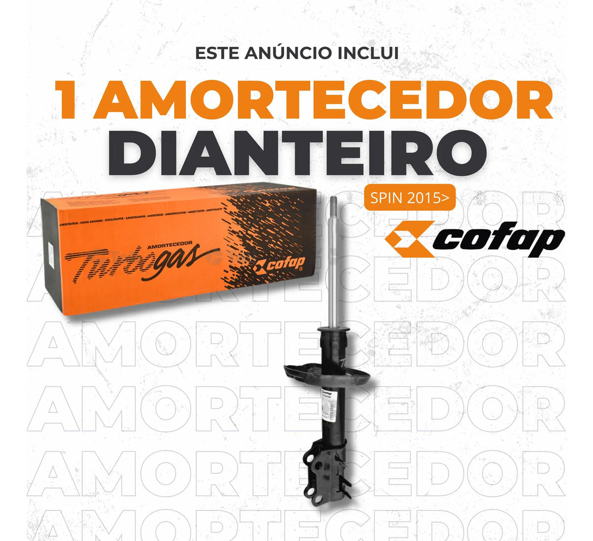 Amortecedor Dianteiro Esquerdo Spin 2015 Cofap Gp30589