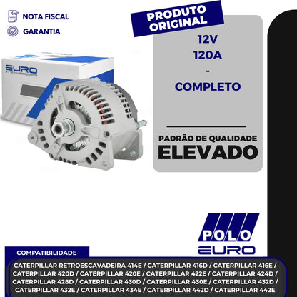 Alternador Caterpillar 414e 416d 420d 430d Retroescavadeira