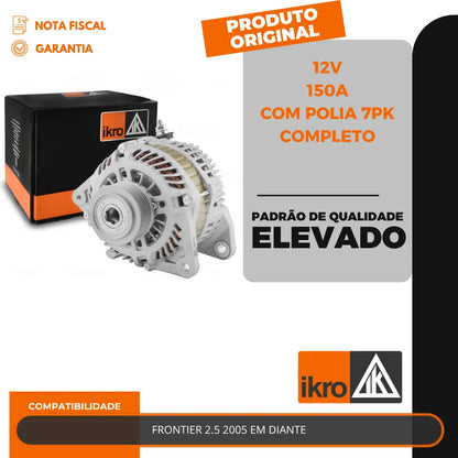 Alternador Frontier 2.5 150a 12v Com Polia 7pk  Completo