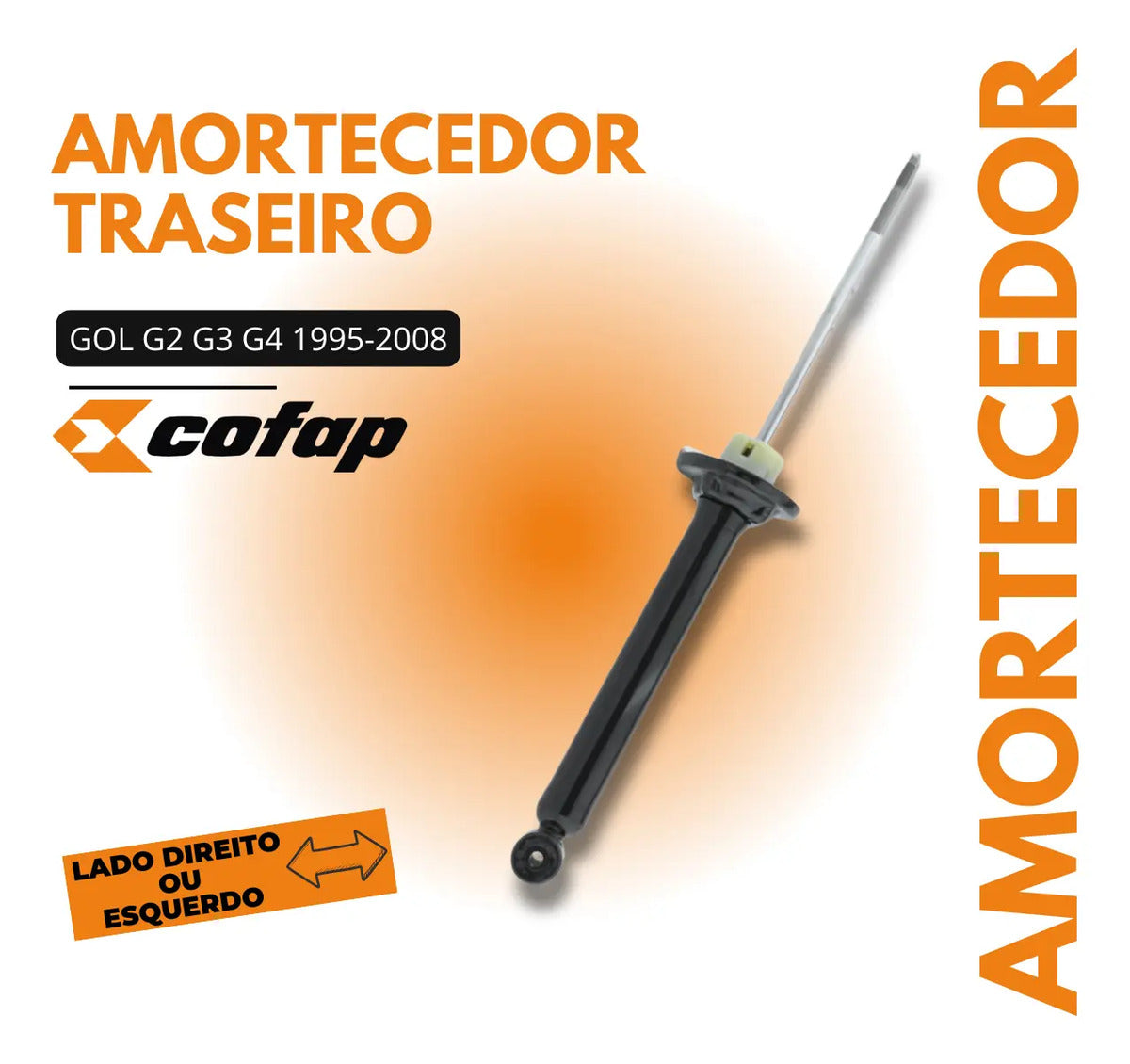 Amortecedor Traseiro Vw Gol Parati G2 G3 G4 Cofap '