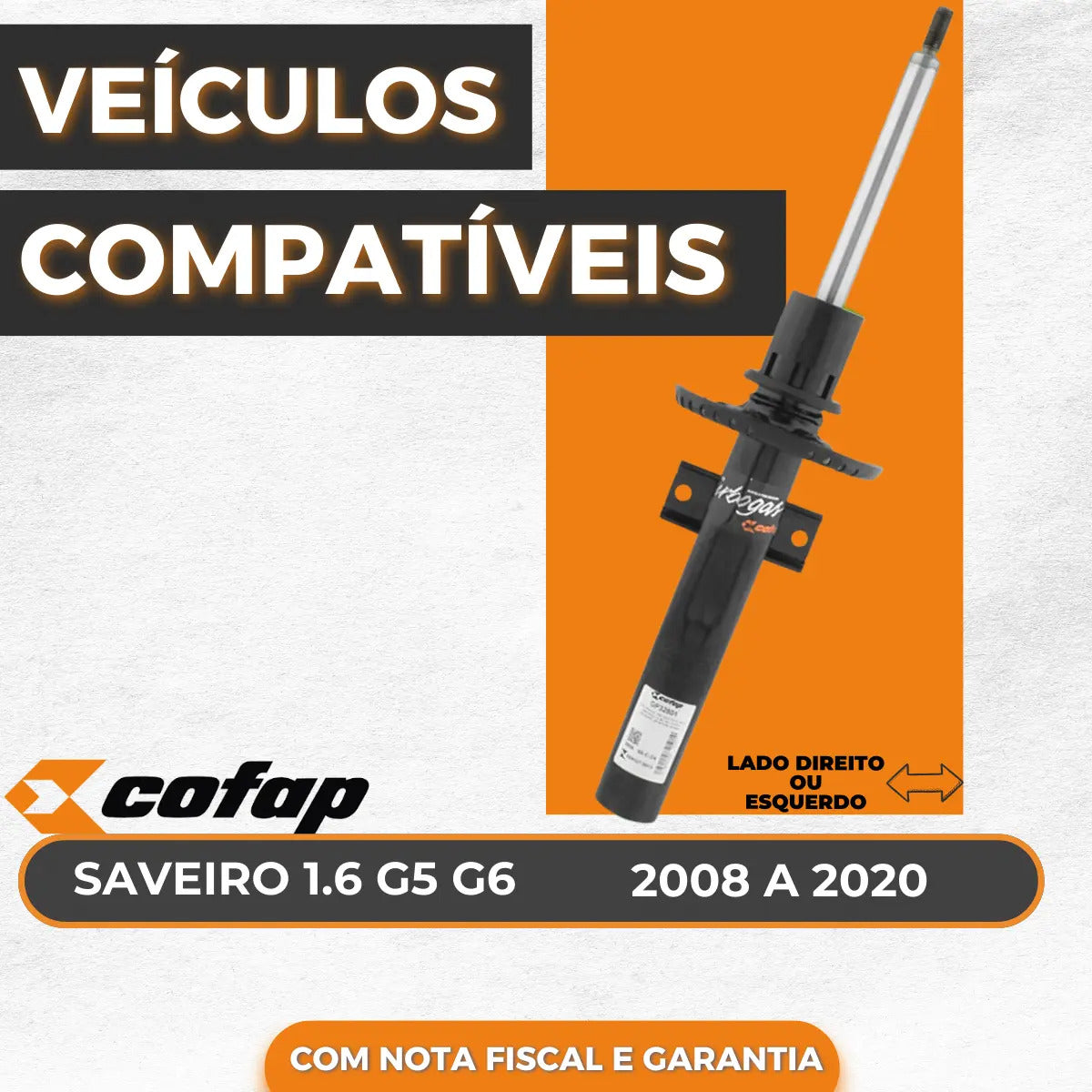 Amortecedor Dianteiro Saveiro Robust 2019 Cofap
