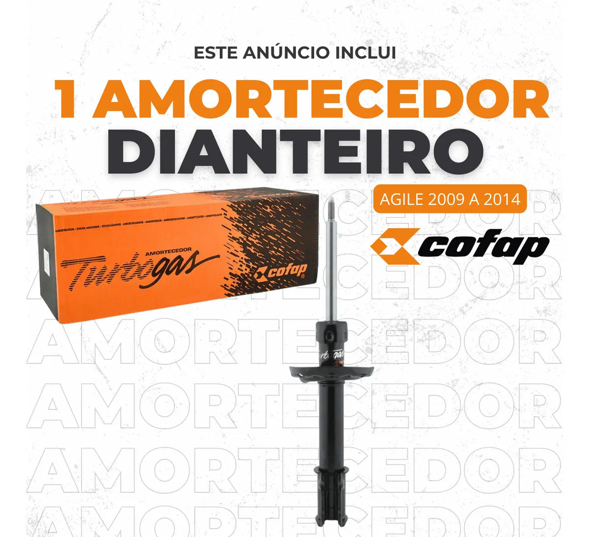 Amortecedor Dianteiro Gm Agile 2009 A 2014 Cofap