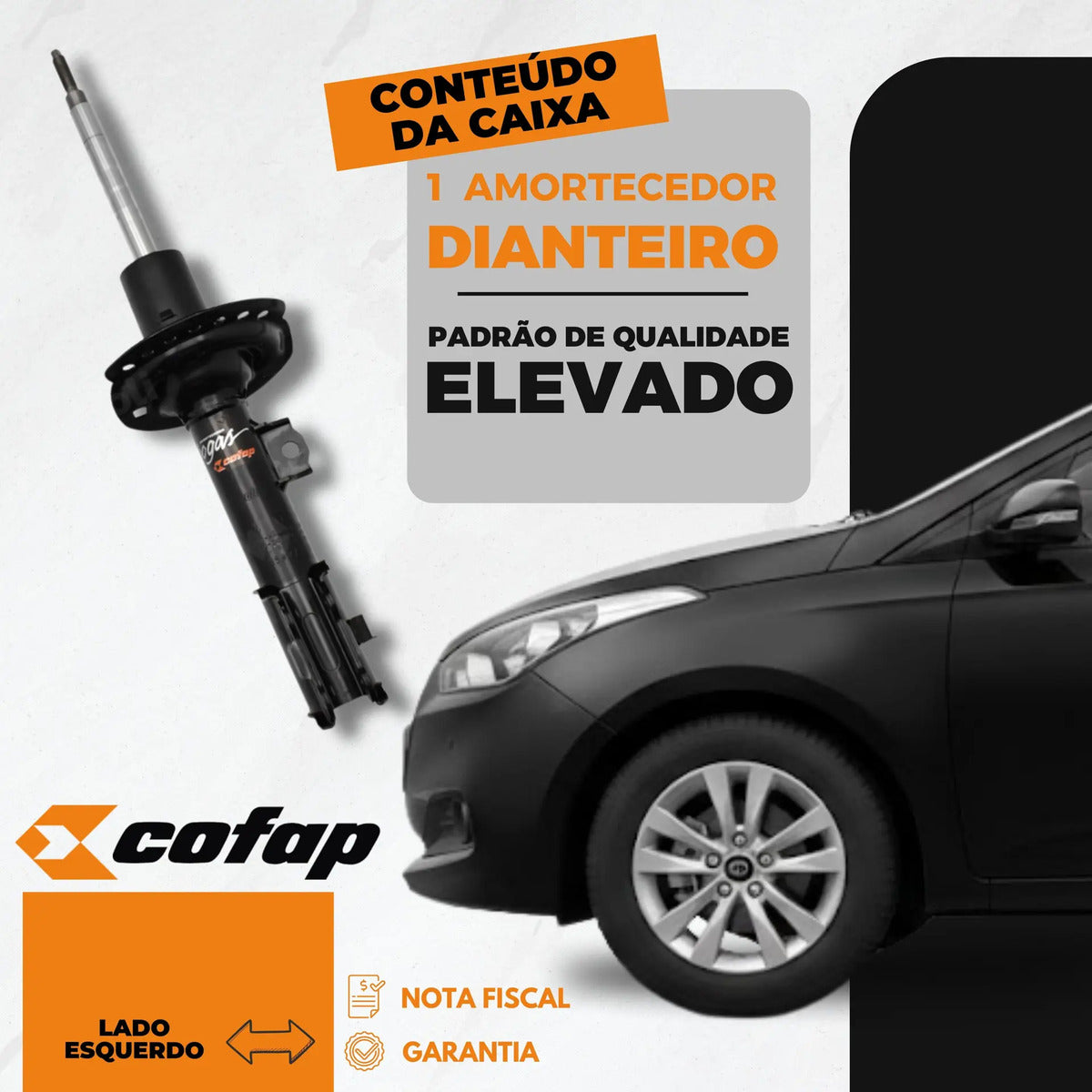 Amortecedor Dianteiro Esquerdo Hb20 2012-2015 Cofap Gp30535