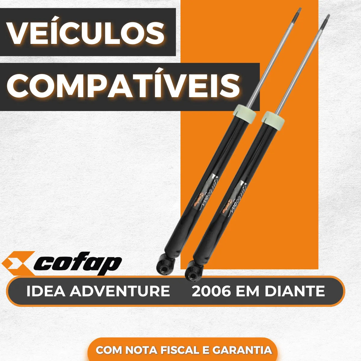 Par Amortecedor Cofap Dianteiro Idea Adventure 1.8 16v 2013