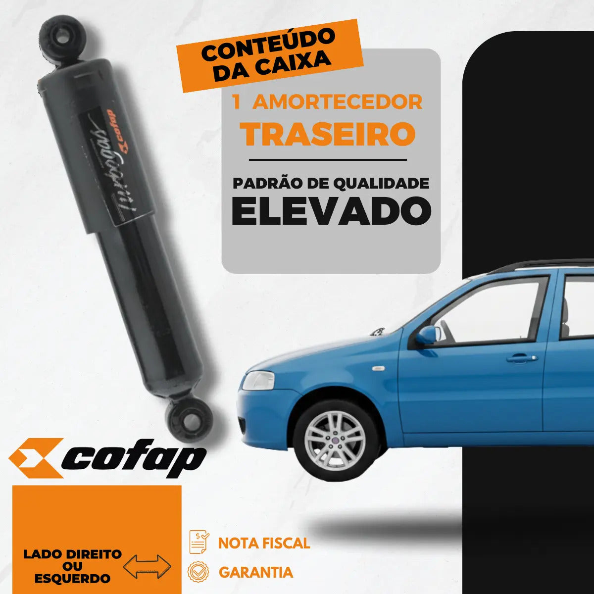 Amortecedor Cofap Traseiro Fiat Brava Ate 2003
