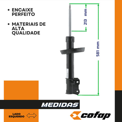 Amortecedor Dianteiro Esquerdo Zafira 01 - 12 Cofap Gp32387