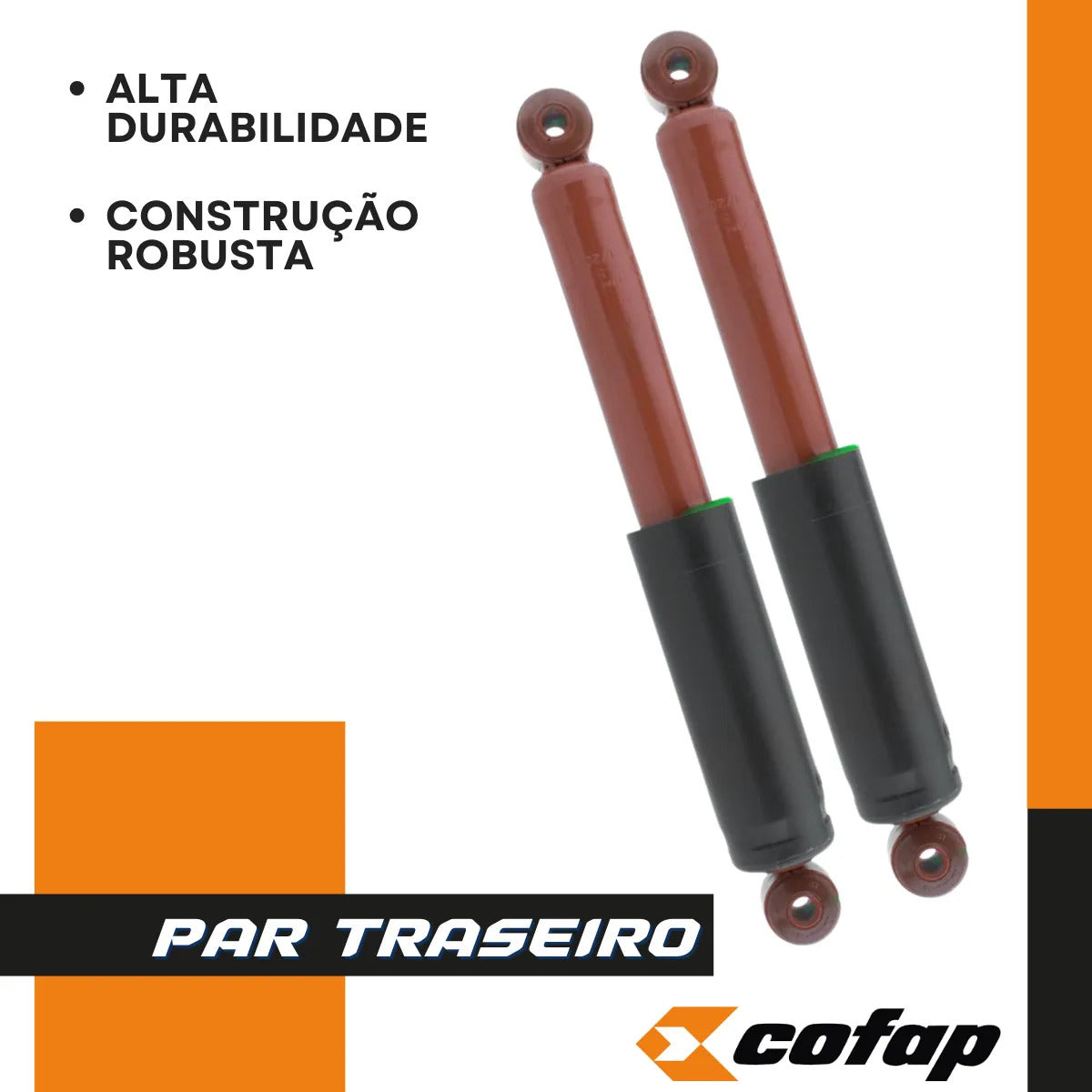 Par Amortecedor Traseiro Cofap Sb27449 Vw Kombi 1957 A 1977