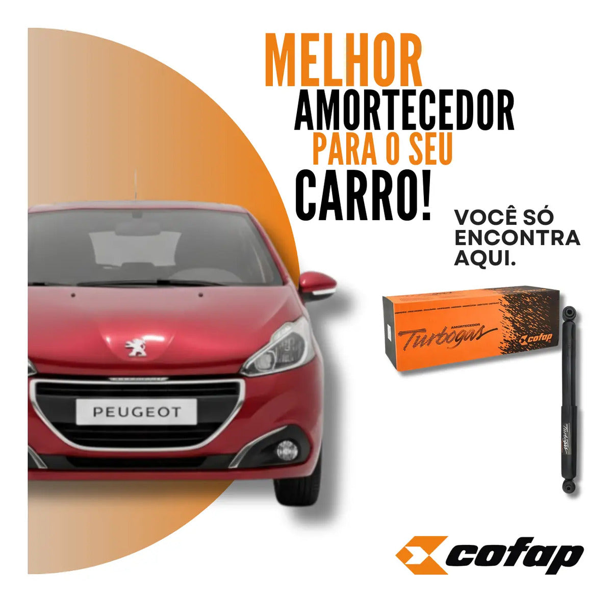 Amortecedor Traseiro Original Cofap Peugeot 208 2008