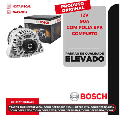 Alternador Jd 6100e 6100j 6110e 6110j 6125e 6415 4.5 Bosch