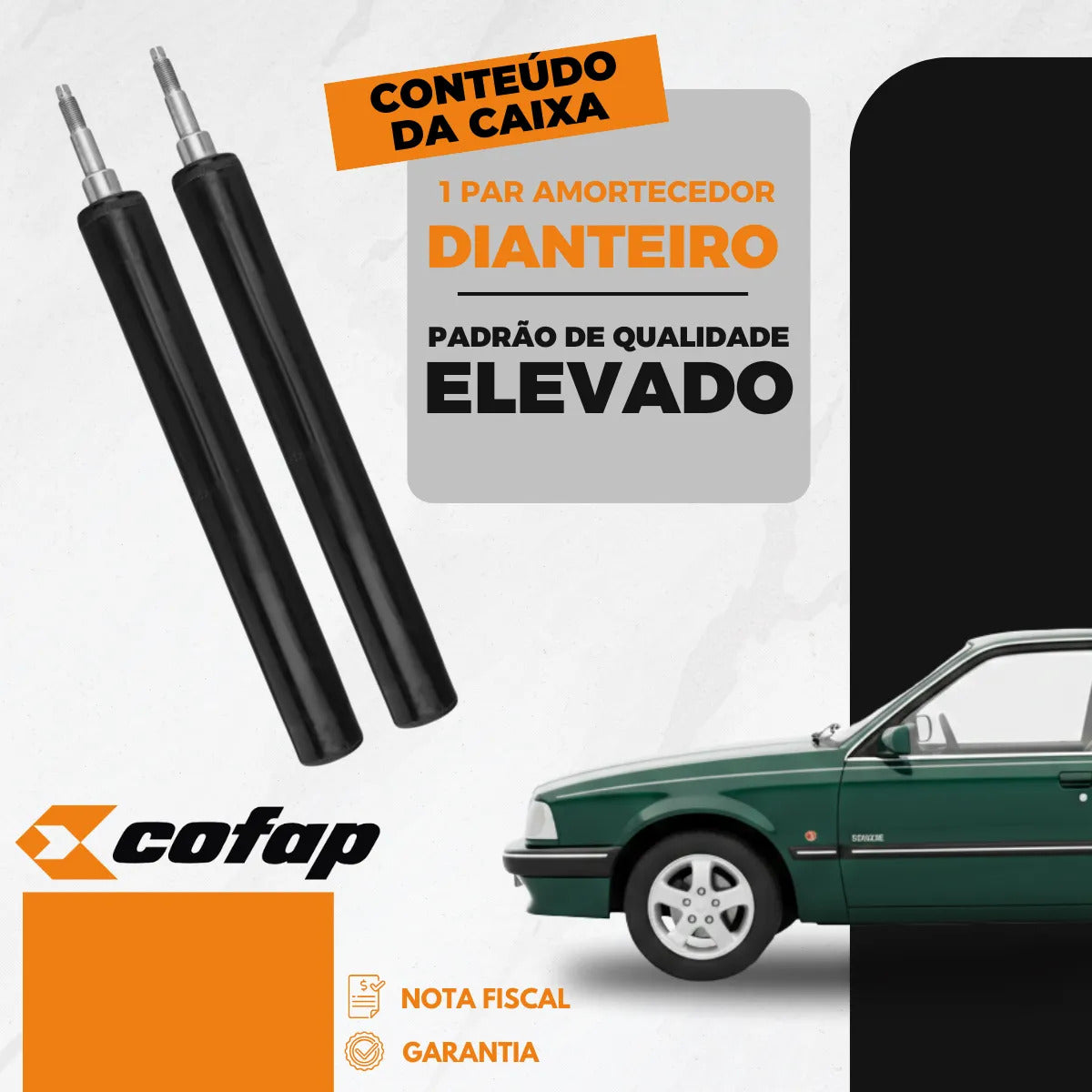 Par Amortecedor Dianteiro Monza 91 92 93 94 Original Cofap