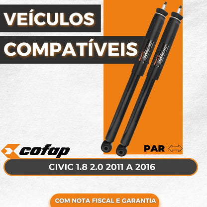 Par Amortecedor Traseiro New Civic 11/16 Cofap Gb48248