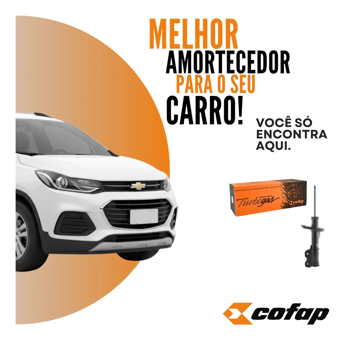 Amortecedor Dianteiro Esquerdo Tracker 1.4 2017 A 2020 Cofap
