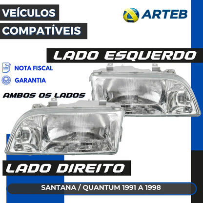 Farol Santana Quantum 1.8 2.0 1991 A 1998 Modelo Arteb