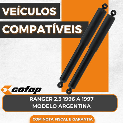 Par Amortecedor Traseiro Ford Ranger Argentina 1996/97 Cofap