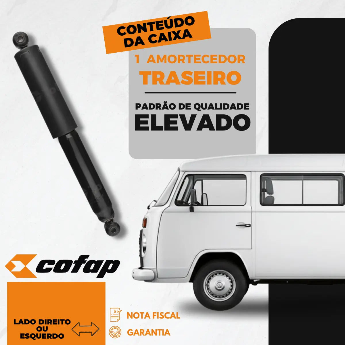 Amortecedor Traseiro Kombi Clipper 1978 A 1996 Cofap Super