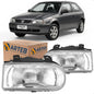Farol Gol G2 1994 A 2005 Máscara Cromada Carcac Preta Arteb