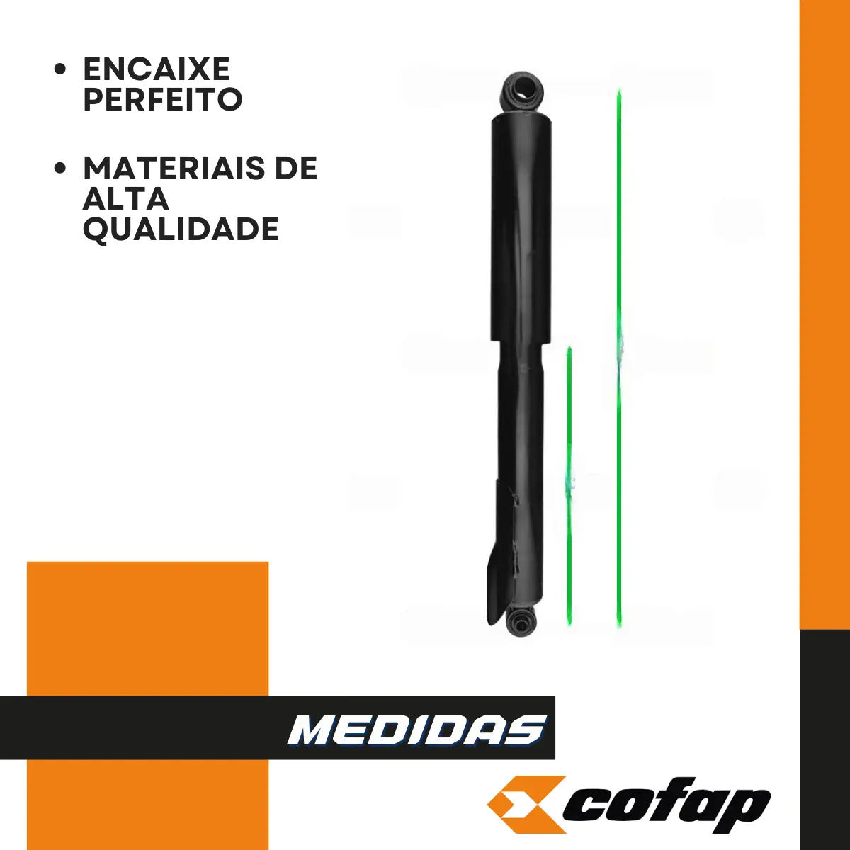 Par Amortecedor Traseiro Ranger Black 2.2 Diesel 4x2 Cofap