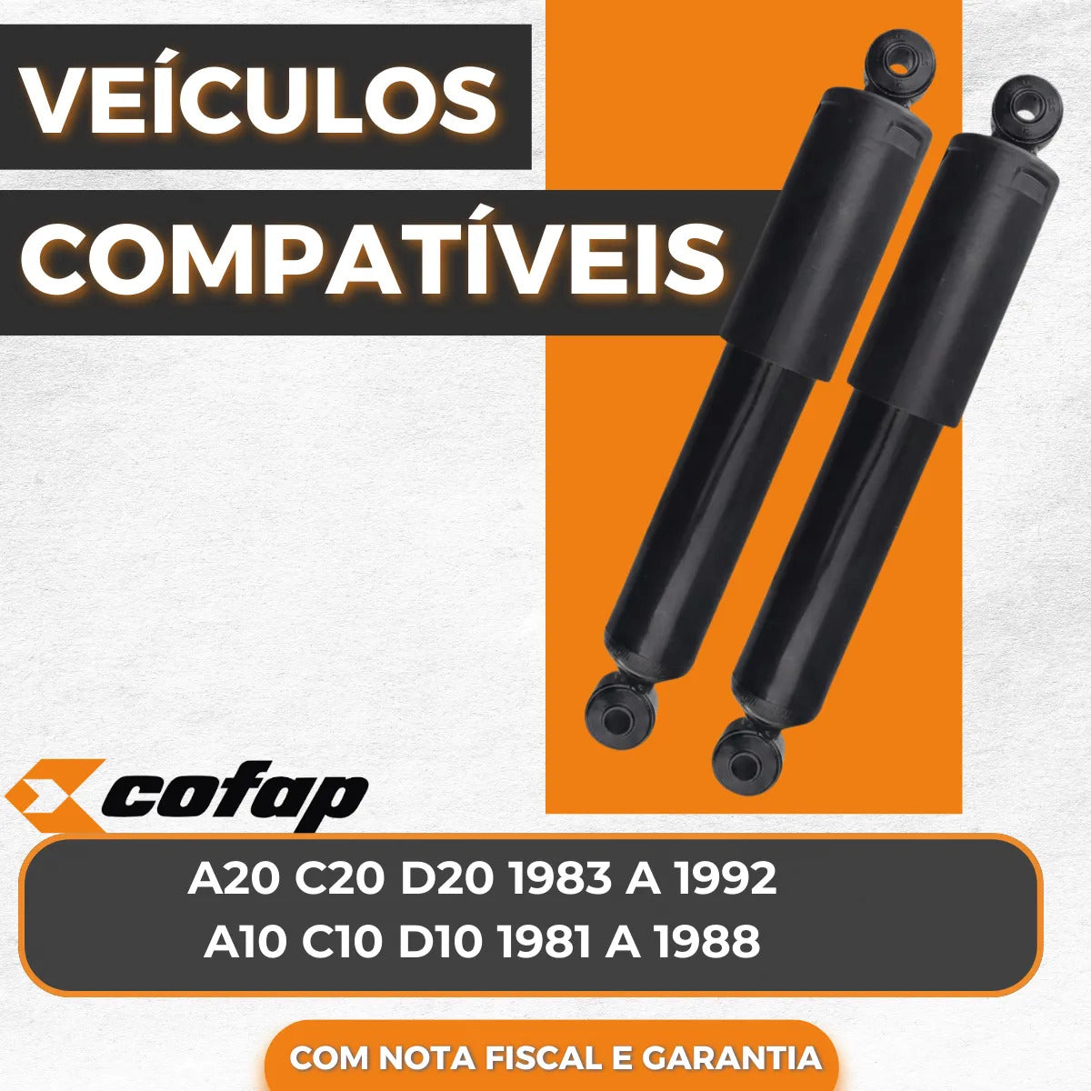 Par Amortecedor Dianteiro Gm D10 79 80 81 82 Original Cofap