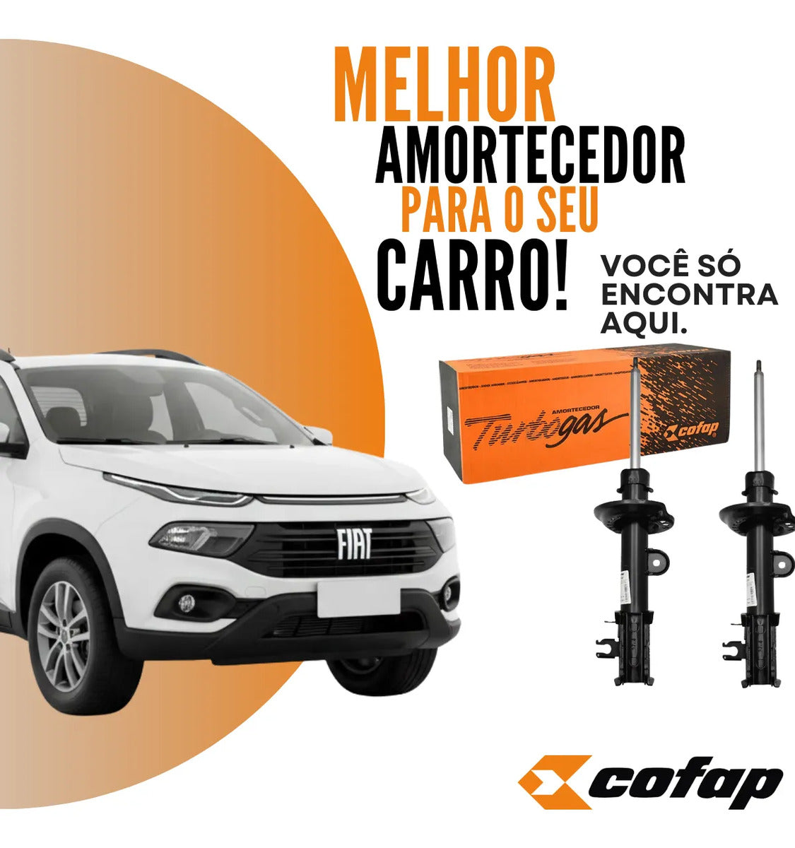 Par Amortecedor Dianteiro Toro 2.0 Flex/diesel Cofap