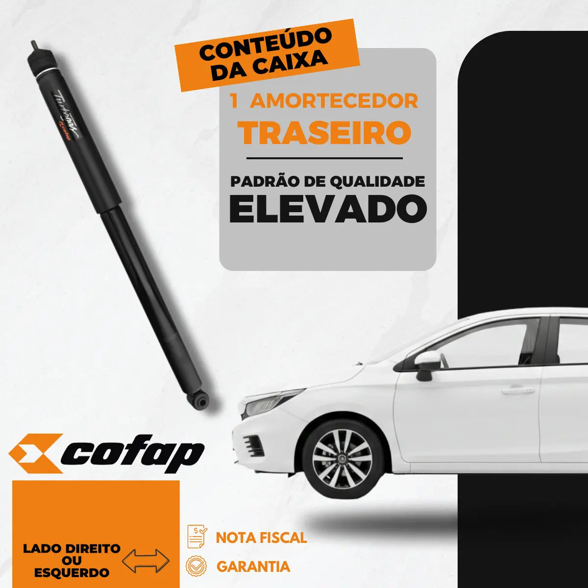 Amortecedor Traseira City 2023 A 2025 Cofap