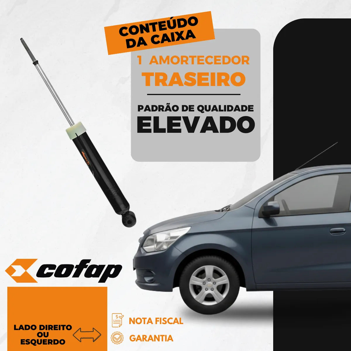 Amortecedor Traseiro Original Cofap Agile 1.4 2009 A 2014