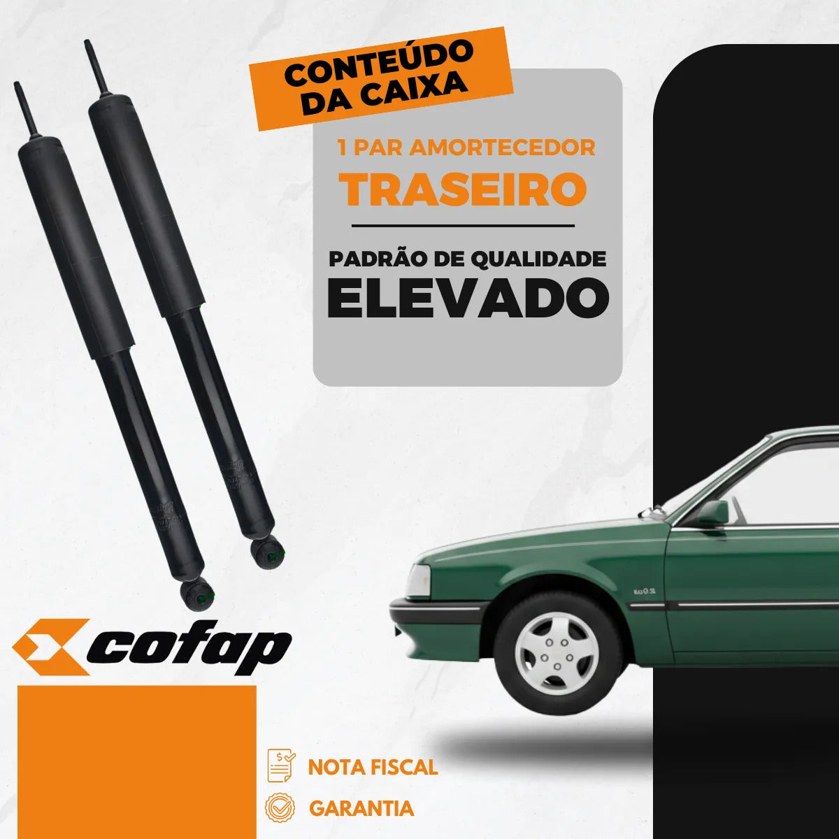 Par Amortecedor Traseiro Monza 1991 92 93 94 1995 1996 Cofap