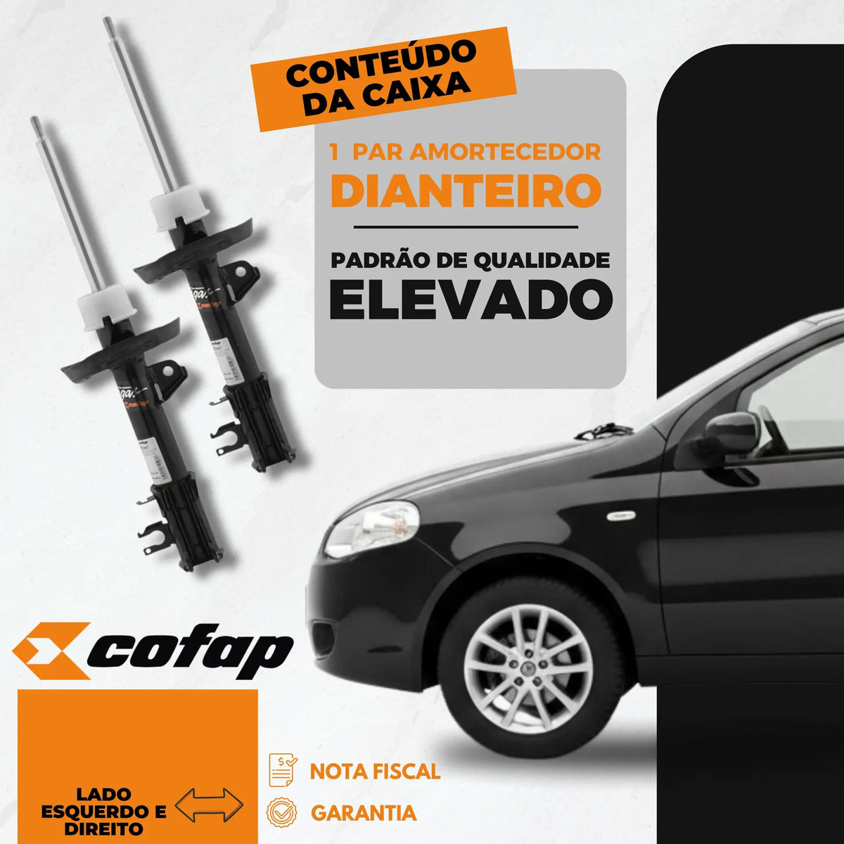 Par Amortecedor Dianteiro Siena 12 - 20 Cofap Gp32867 Gp3286