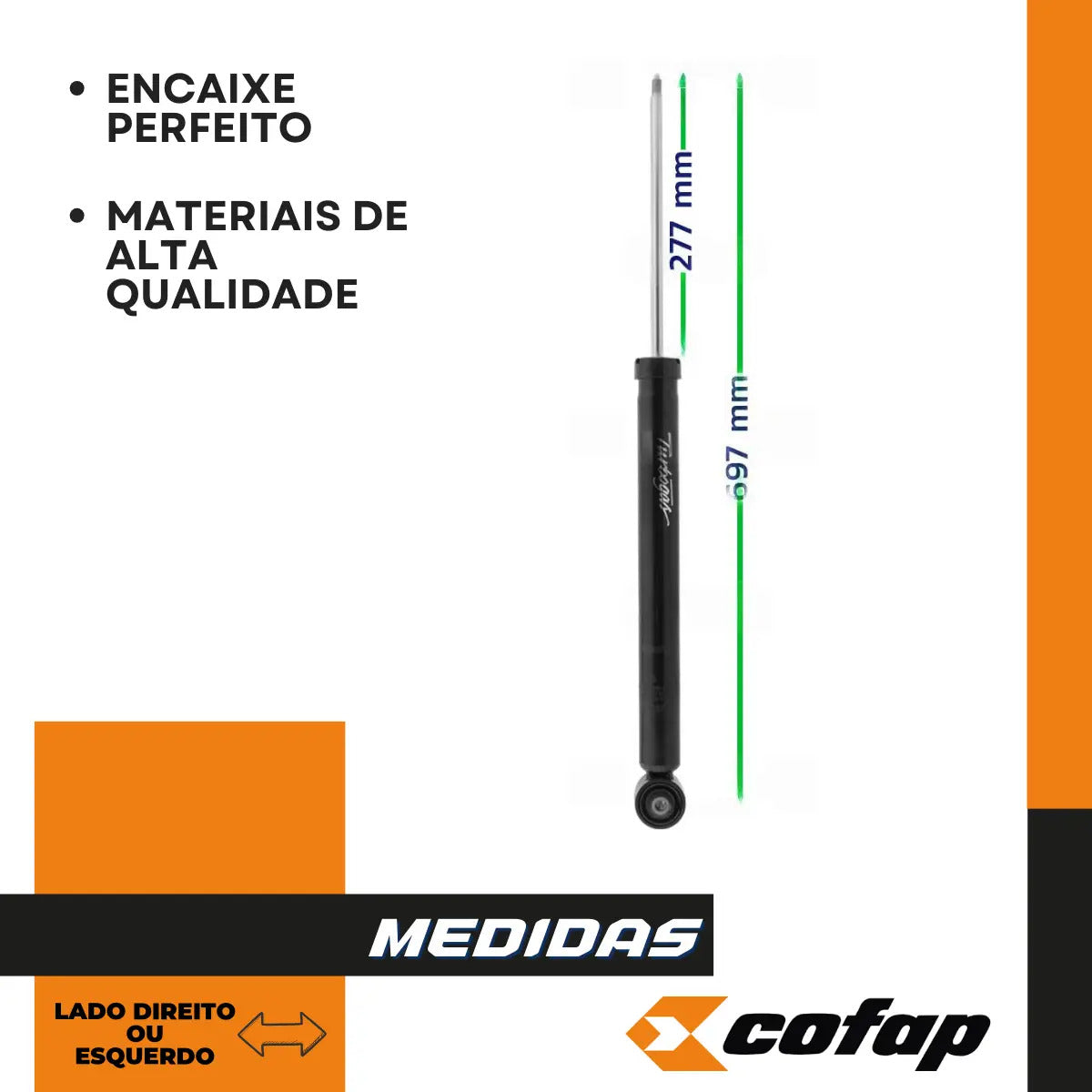 Amortecedor Traseiro Cofap Bora 2000 A 2011