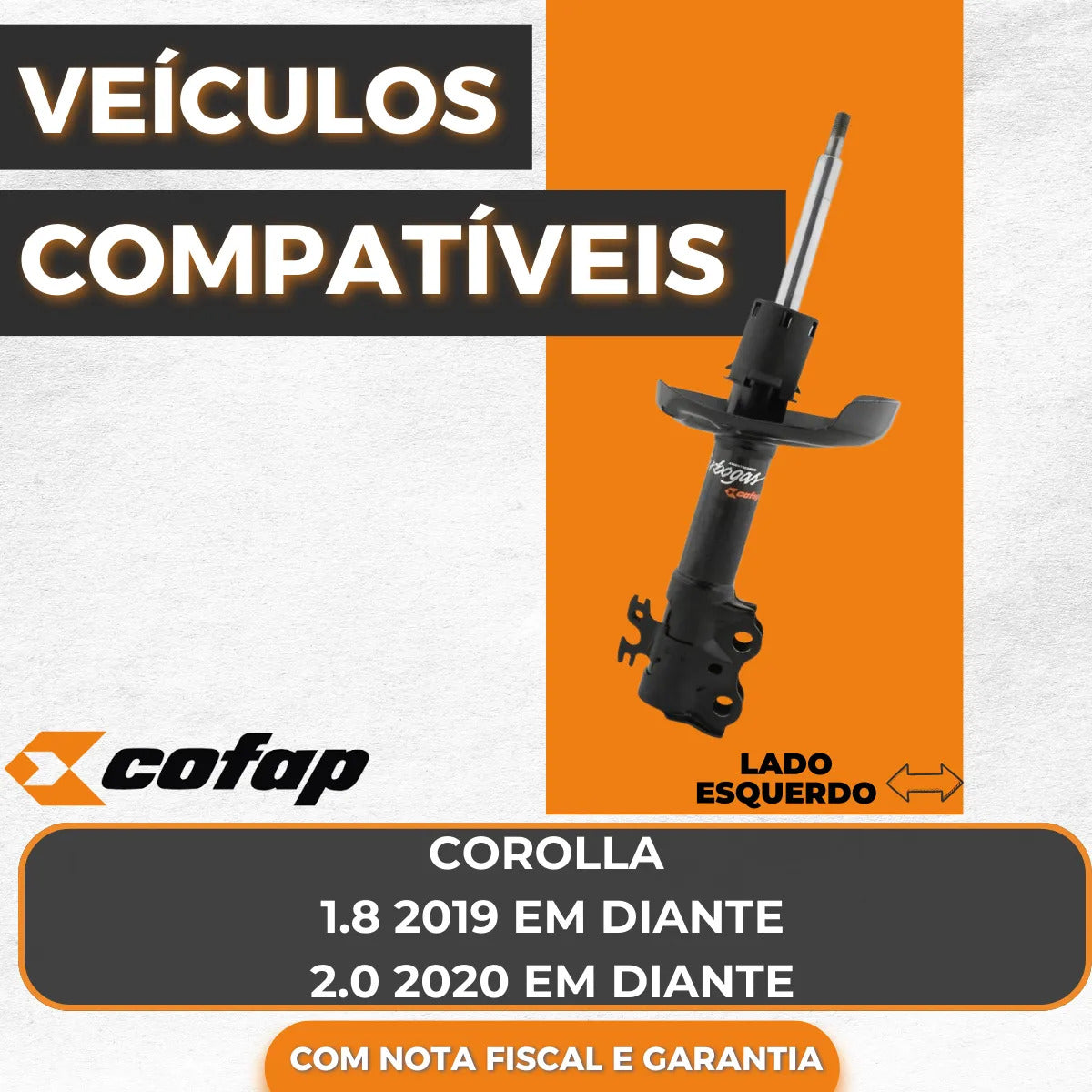 Amortecedor Dianteiro Esquerdo - Cofap - Gp33413