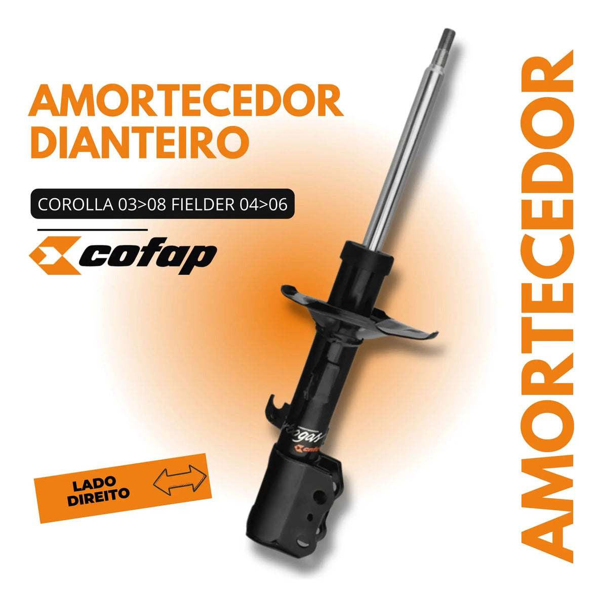 Amortecedor Dianteiro Direito Corolla 03 08 Cofap Gp32497m
