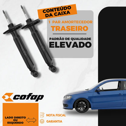 Par Amortecedor Traseiro Saveiro G2 G3 G4 1998 A 2008 Cofap